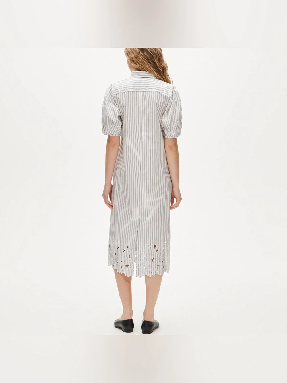 NWT J.Crew Embroidered Shirt-Dress in Striped Cotton Poplin – Size 2